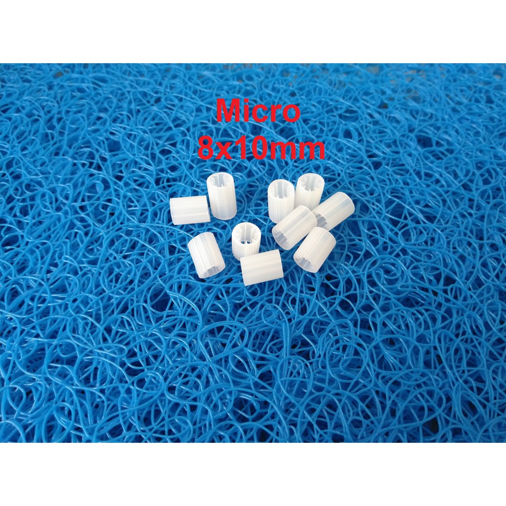1kg hạt lọc kaldnes, giá thể tạo vi sinh cho hồ cá.