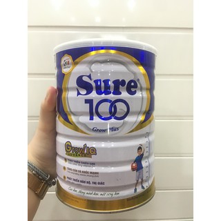 Sữa Sure 100 Grow IQ Plus (Hộp 900g) - Hỗ Trợ Phát Triển Chiều Cao Và Trí Não