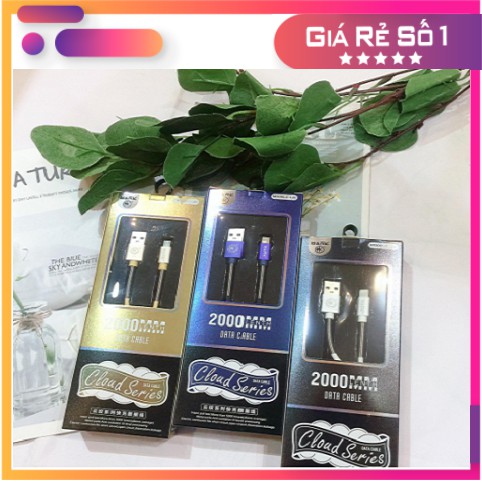 { Hot } Dây Sạc Lightning Cho Iphone/Ipad MARK C-L20 Độ Dài 2m, 2 Đầu Bọc Lò Xo Không Lo Đứt Gãy