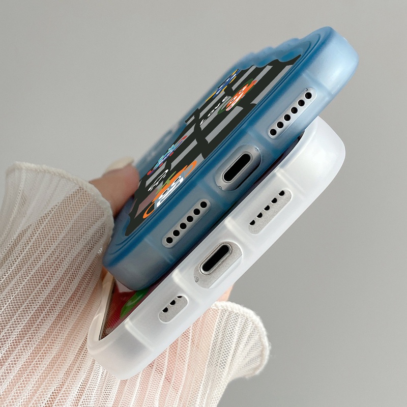 SUNTAIHO Ốp lưng iphone Ốp điện thoại chống sốc in hình quái vật dễ thương thích hợp cho iPhone 11 12 13 Pro XS XR 7 8 Plus