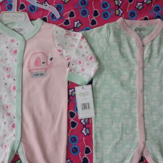Set 2 bộ body liền vớ cho bé gái