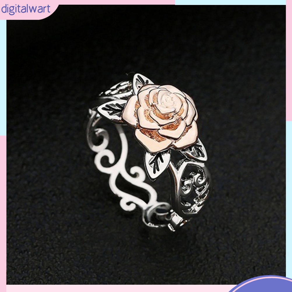 Nhẫn Hợp Kim Mặt Hình Hoa Đính Đá Thời Trang Cổ Điển Cho Nữ