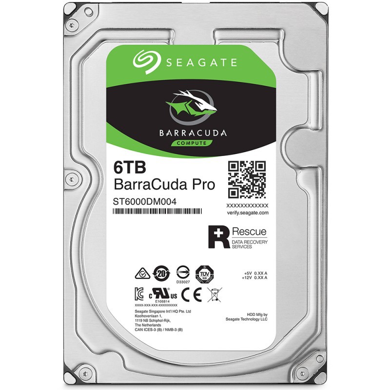 Ổ cứng 6T Seagate Barracuda Pro, free cứu data 2 năm, bh 5 năm