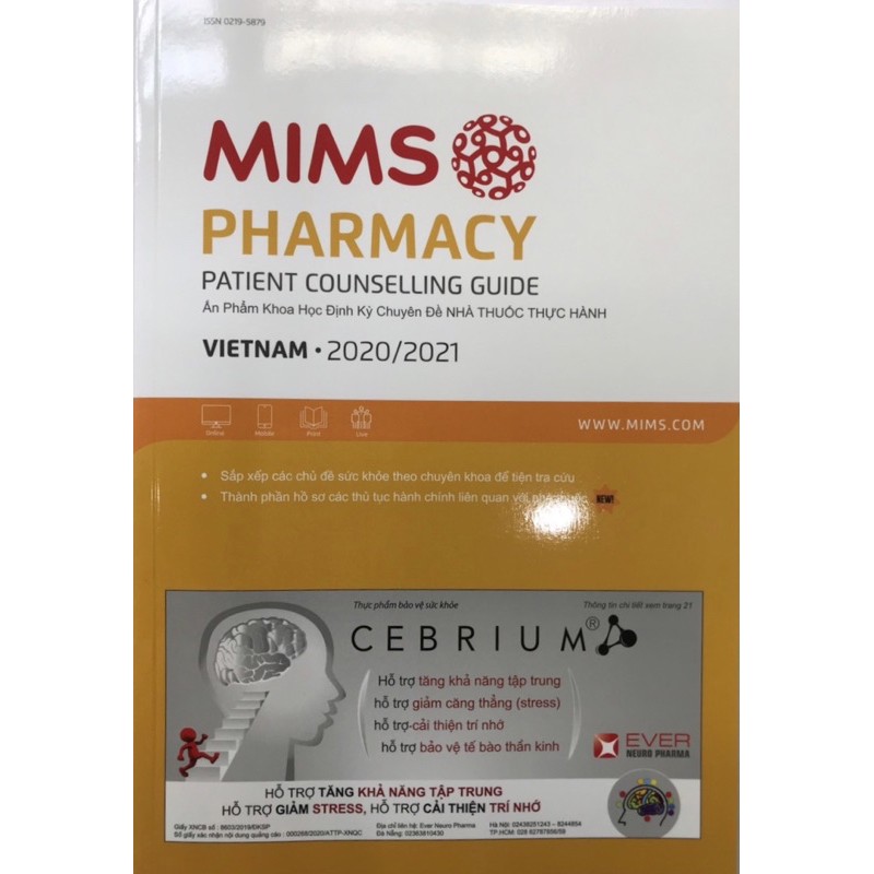 Sách Mims pharmacy Cẩm nang nhà thuốc thực hành 2021