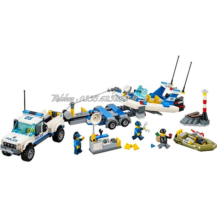 Bộ Lego Xếp Hình Ninjago Cảnh Sát Biển . Gồm 409 Chi Tiết . Lego Ninjago Lắp Ráp Đồ Chơi Cho Bé