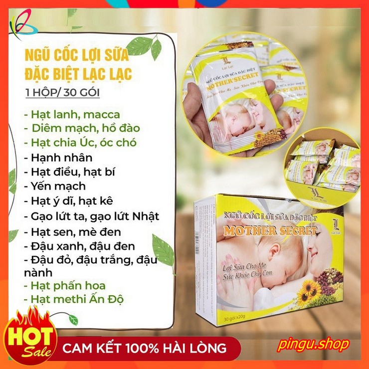 ngũ cốc lợi sữa lạc lạc hàng chính hãng