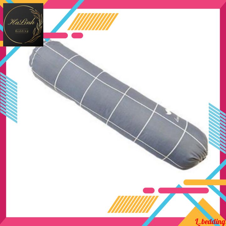 Vỏ gối ôm dây kéo, áo gối ôm cotton 3D 35x110cm thoáng mát mềm mịn