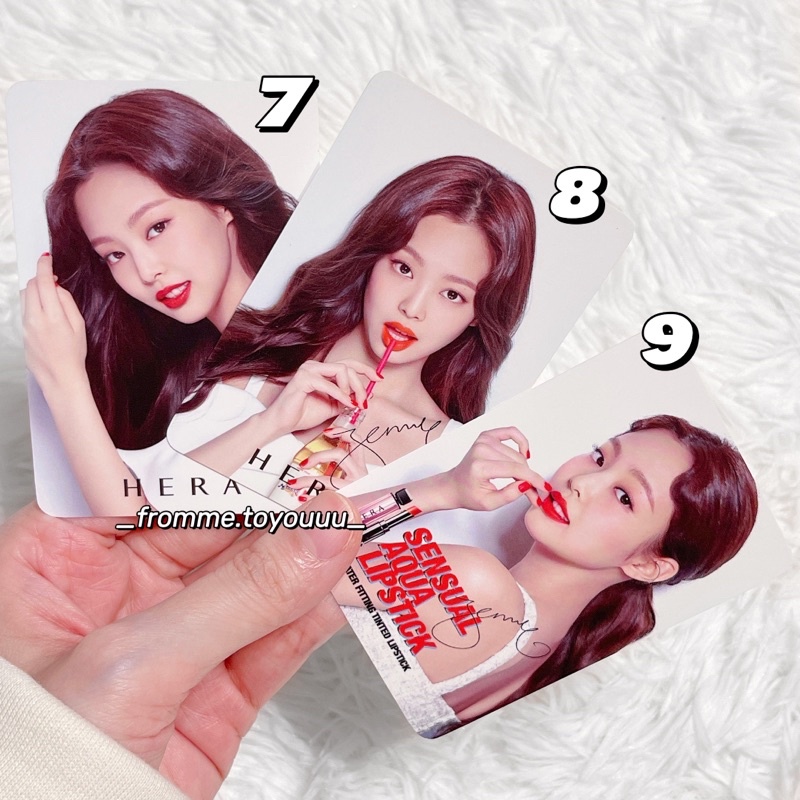 Ảnh photocard BLACKPINK card Jennie chính hãng