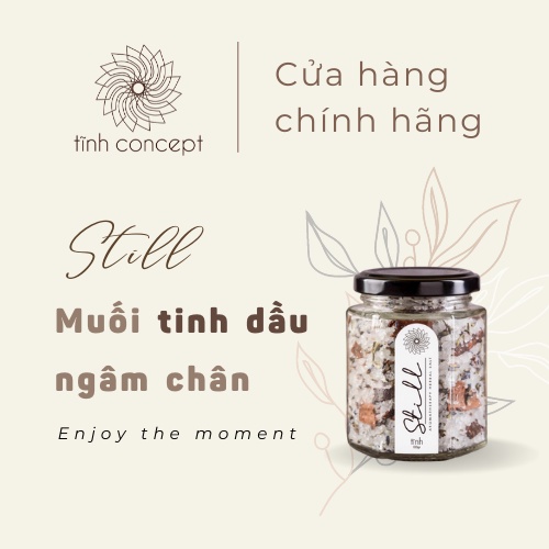 Muối tinh dầu ngâm chân| Hỗ trợ chân nhức mỏi| Giảm mồ hôi chân| Hương Still quế, oải hương| tĩnh concept