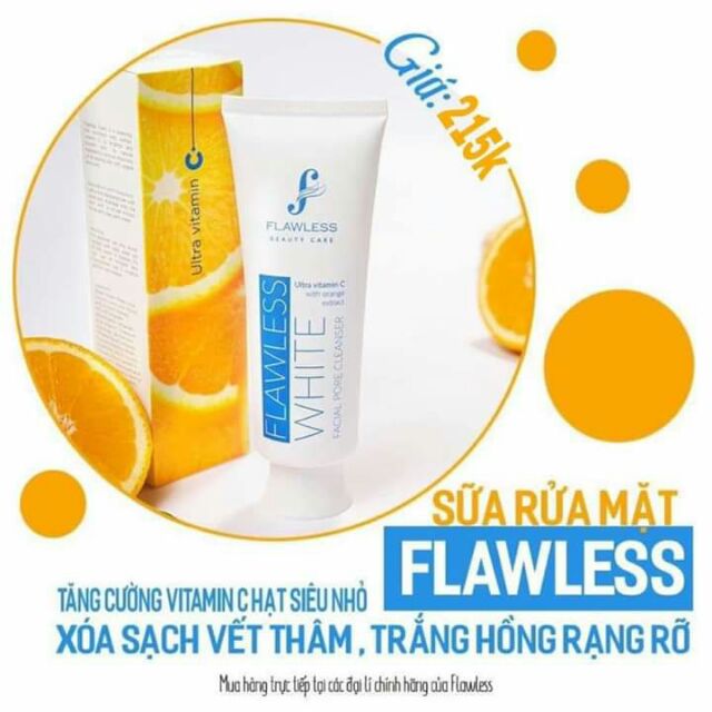 Sữa rửa mặt Cam úc flawless