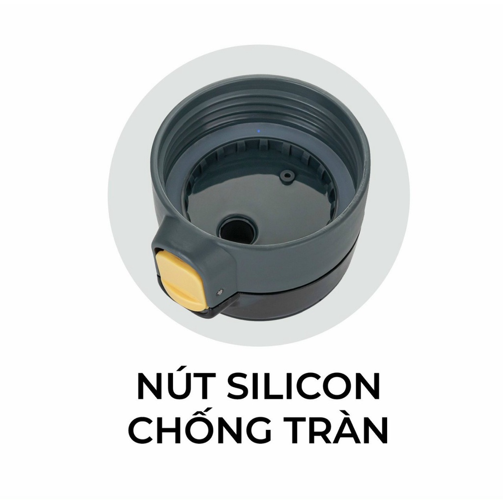 Bình Nước Thể Thao, Bình Nước Chịu Nhiệt Hokori 700ml Chính Hãng Việt Nhật Không Mùi Kháng Khuẩn An Toàn