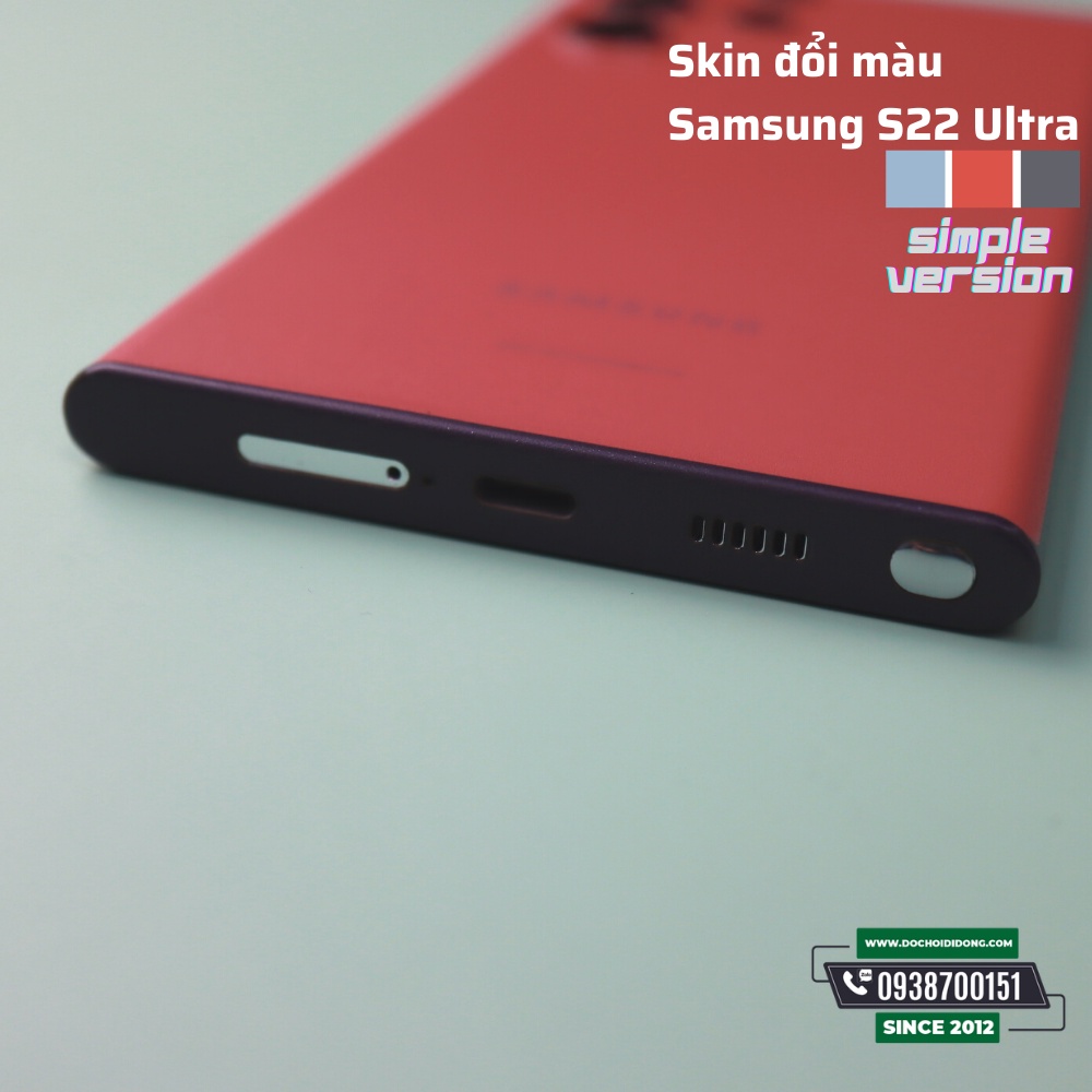 [S series] Miếng dán skin ppf đổi màu điện thoại Samsung Galaxy S22 Ultra cao cấp phiên bản Simple - S21 S20 S10 S9 Plus