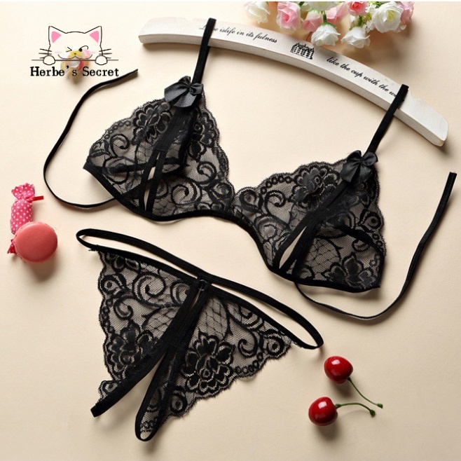 【Trong kho】Herbe‘s Secret Đồ lót gợi cảm bộ đồ lót  đồ ngủ sexy  ren nữ cosplay sexy lingerie đồ sexy nữ gợi cảm | BigBuy360 - bigbuy360.vn