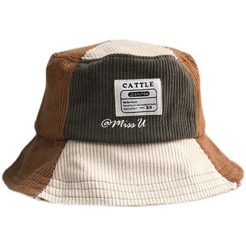 Mũ Bucket Vải Nhung Phong Cách Đường Phố Hàn Quốc Cá Tính
