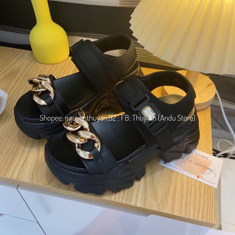 Sandal xích đế bánh mì cao 7,5cm ⚡️ANDUSTORE⚡️