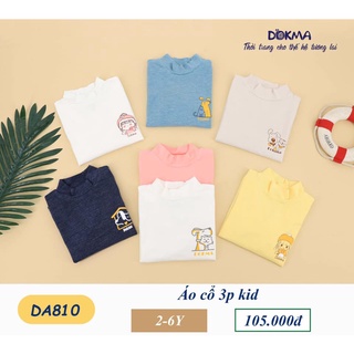 Dokma_ Áo giữ nhiệt cổ 3cm sợi tre siêu mềm bé trai, bé gái (2-6T)