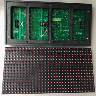 Combo module p10 màu đỏ ngoài trời ( 20 tấm, 2 nguồn 5v70a , 1 mạch HD )