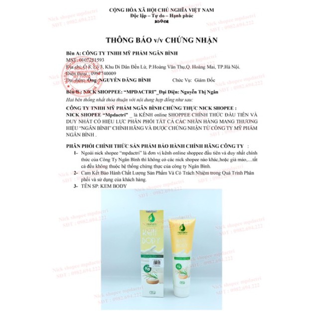 Kem body trắng da men mầm sữa gạo hàng mới nhất | BigBuy360 - bigbuy360.vn