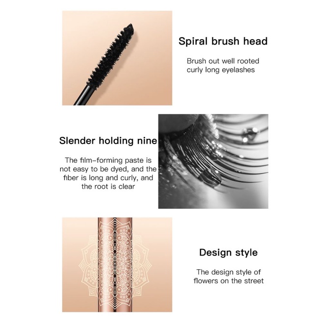 Bộ mascara uốn cong làm dày lông mi kháng nước chống mồ hôi
 | BigBuy360 - bigbuy360.vn