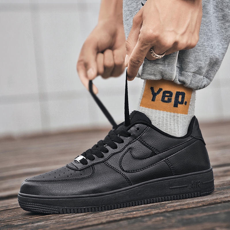 Giày Thể Thao Air Force No. 1 AJ size Lớn 45 Màu Trắng Thời Trang Xuân Thu Cho Nam