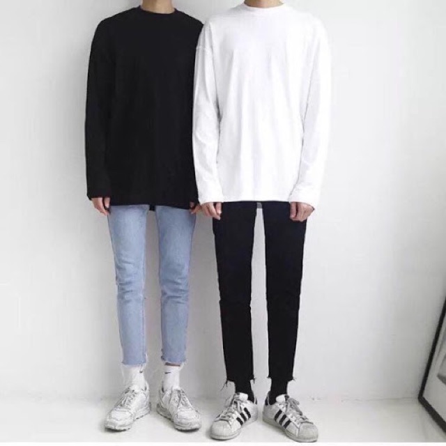 Tay dài trơn longtee Nam Nữ - Sale 59K
