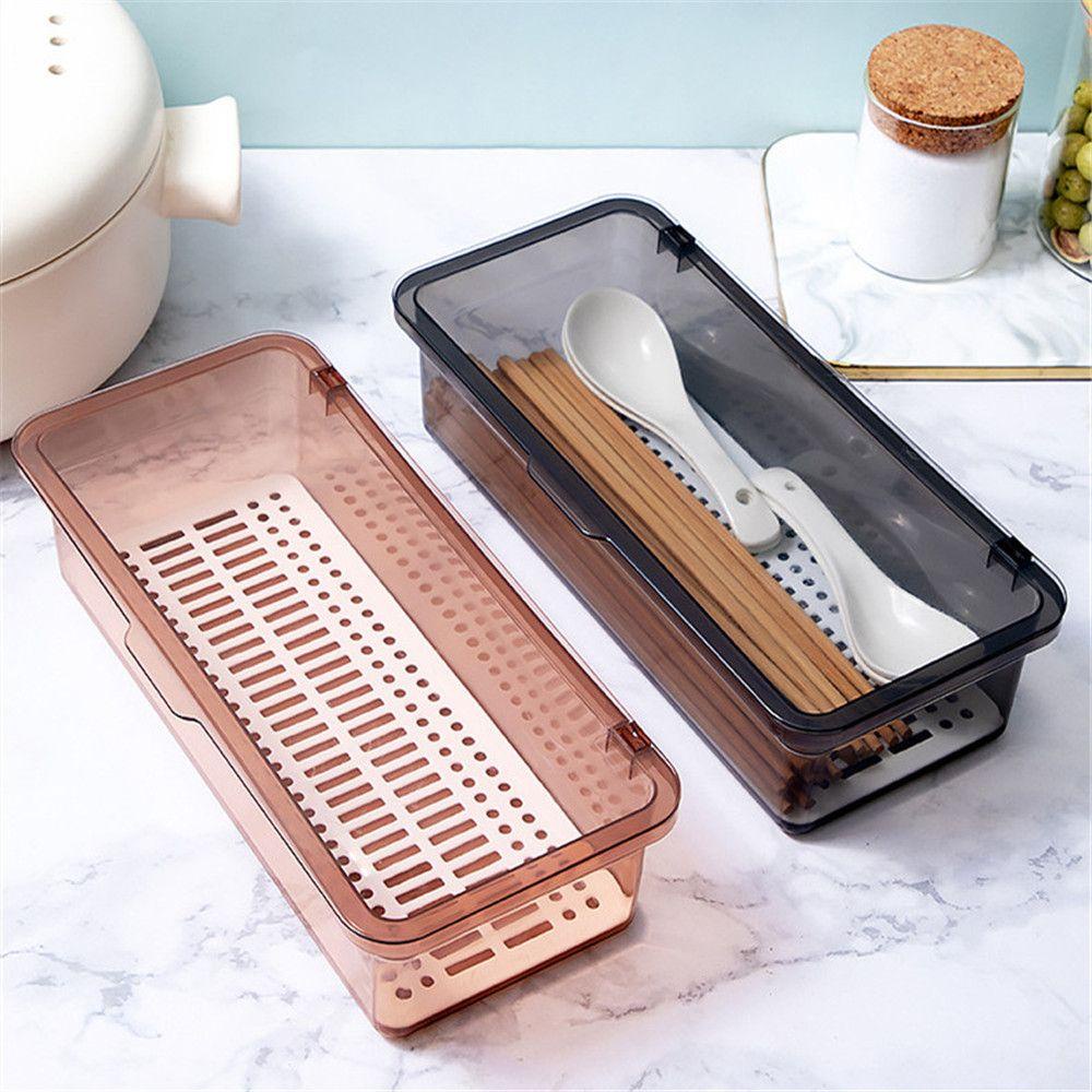 Hộp Đựng Muỗng Đũa Ráo Nước Tiện Dụng
