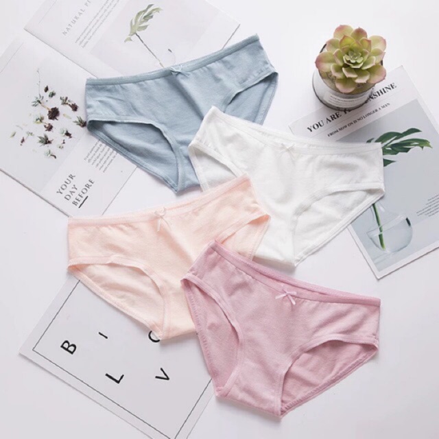 Quần Lót Nữ Cotton Trơn Basic Cạp Vừa Thấm Hút Mồ Hôi Co Giãn 4 Chiều Chống Hằn Viền Ôm Vòng 3 Kháng Khuẩn P026 | BigBuy360 - bigbuy360.vn