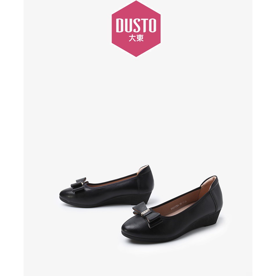 Giày bệt DUSTO da mềm, gót xuồng thấp 3.5cm (size 38-240)