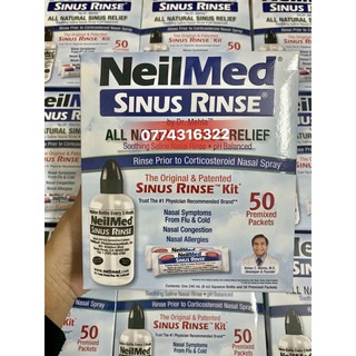 Bình rửa mũi kèm 50 muối neilmed nguyên hộp