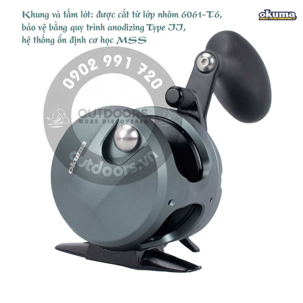 Máy câu ngang Okuma Tesoro Drag Reel SNS TSR-5NS