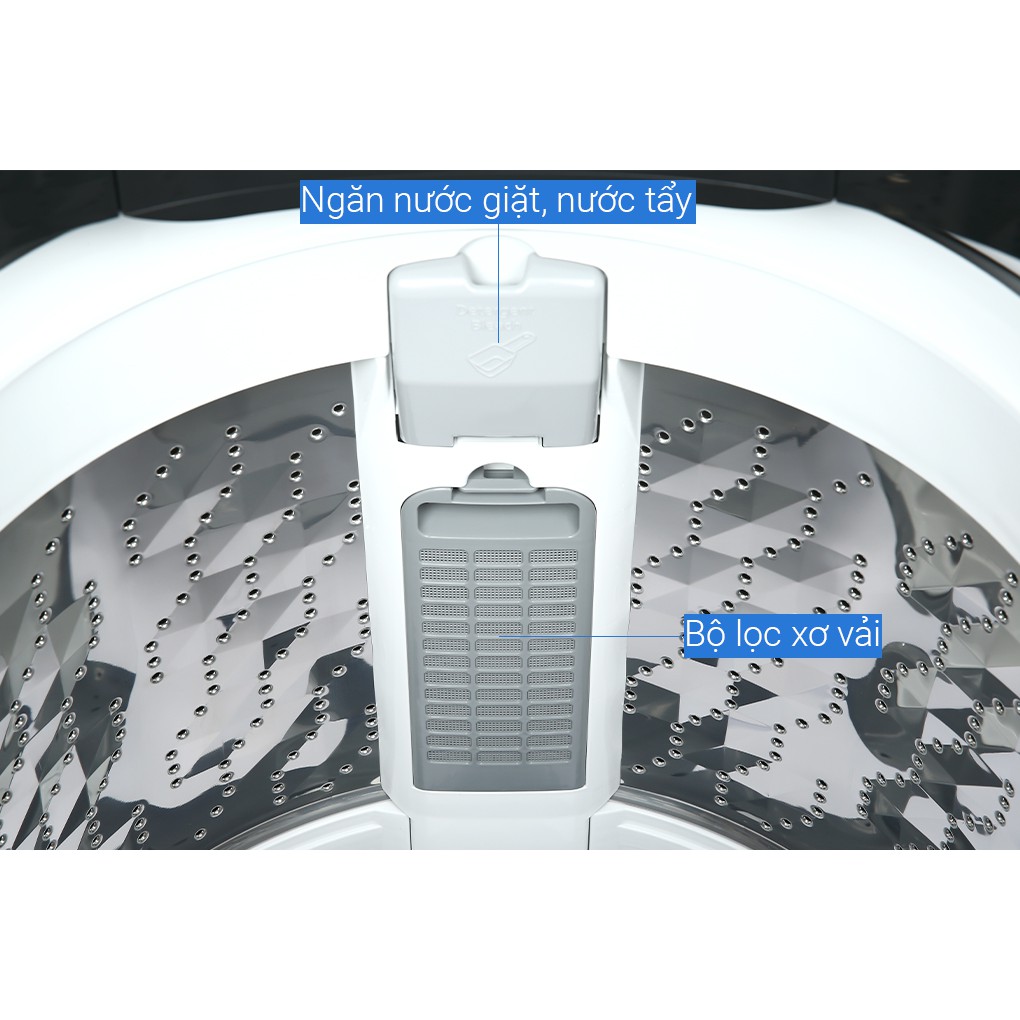 Máy giặt Panasonic 8.5 Kg NA-F85A9BRV MỚI 2021 Bộ lọc sơ vải Ag,Khóa trẻ em,Sấy gió,Tự khởi động lại khi có điện