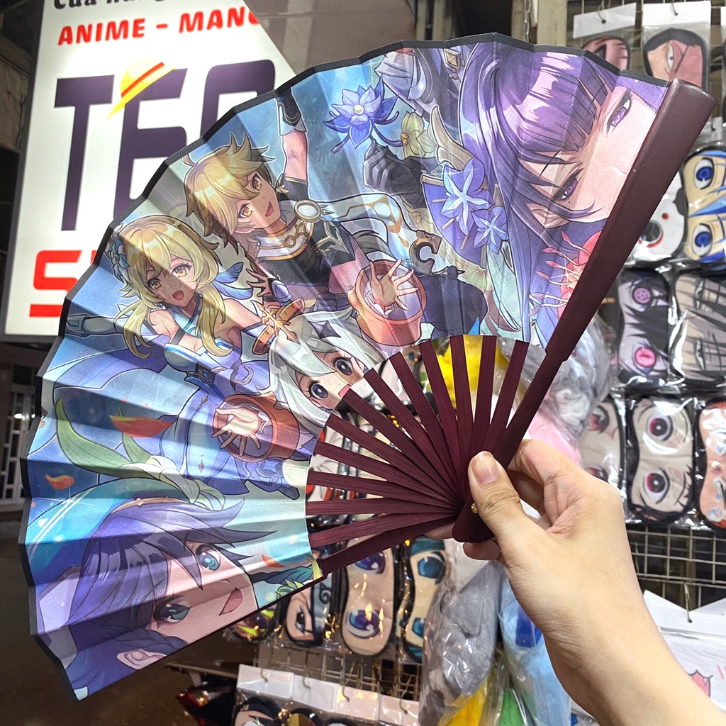 Quạt xếp cầm tay Anime, Game nhiều mẫu