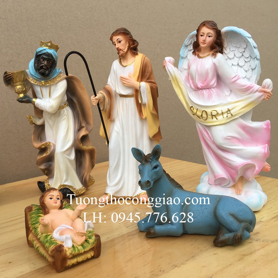 Bộ tượng Noel Giáng Sinh 20cm 11 tượng