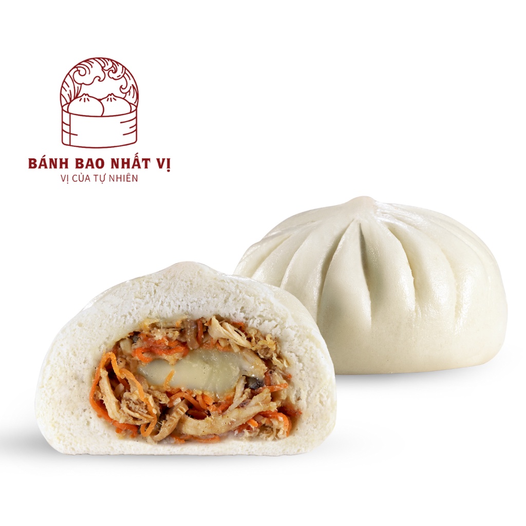 Bánh Bao Tươi Gà Xé Phô Mai Cà Rốt Nấm