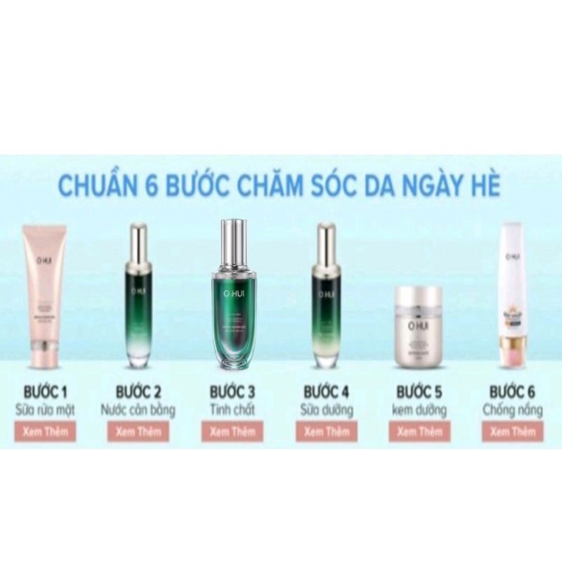 [ Mẫu Mới ] Chai Tinh chất trắng da chống lão hóa chống nhăn  Ohui Prime Advancer Ampoule Serum