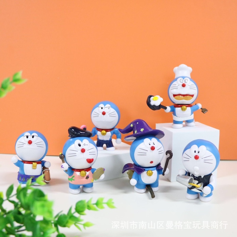 Mô hình Doraemon Quốc Gia, Phù thuỷ, Đầu bếp, Doremon Gymer, Hoạ sĩ… dễ thương
