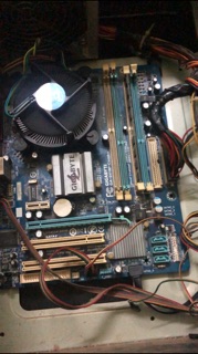 Main g41 gigabyte, cpu e6500, ram 2gb