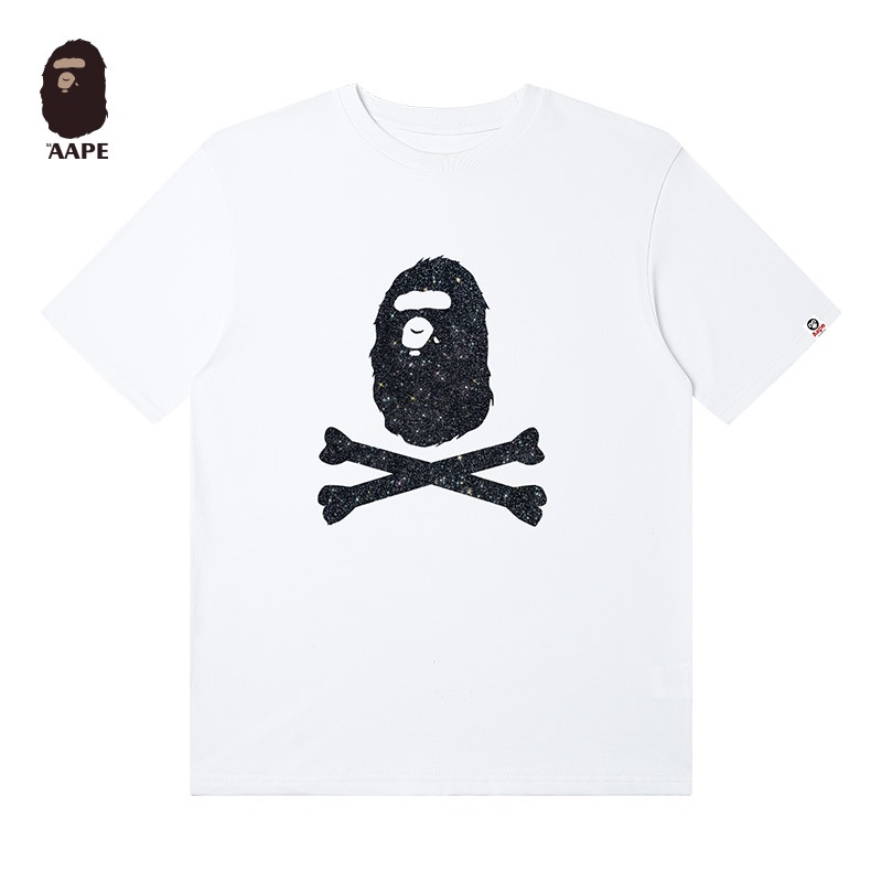 Áo Thun Tay Ngắn Chất Liệu cotton In Họa Tiết Aape Thời Trang Cho Nam Và Nữ
