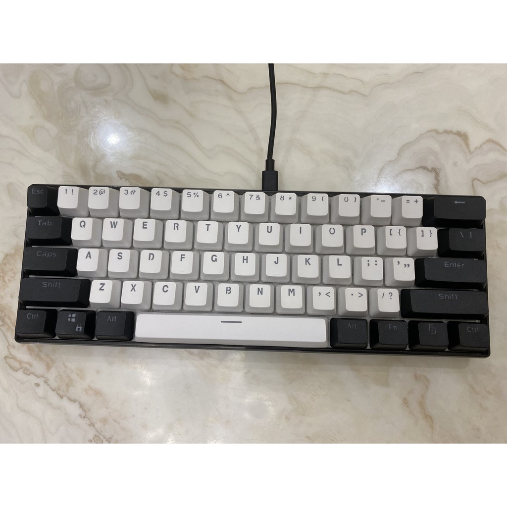 Đen Bàn Phím Cơ 61 Phím Nhiều Màu Gr60 / Shark61 / alt61 / annie / gk61