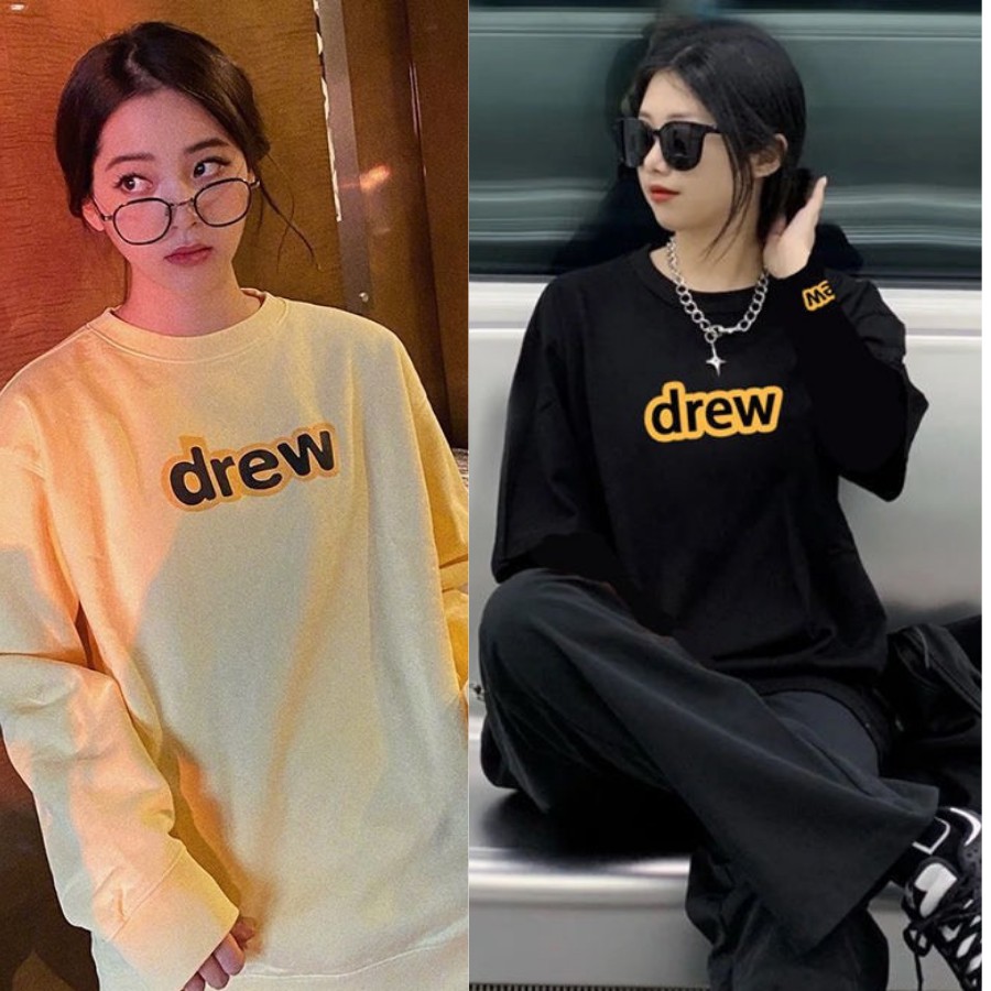 Áo Sweater Drew Form dáng Rộng, Nam Nữ Unisex Basic - Chất Nỉ Bông Cao Cấp, Áo Hoodie - Phong Cách Hàn Quôc - HOT 2021 | BigBuy360 - bigbuy360.vn