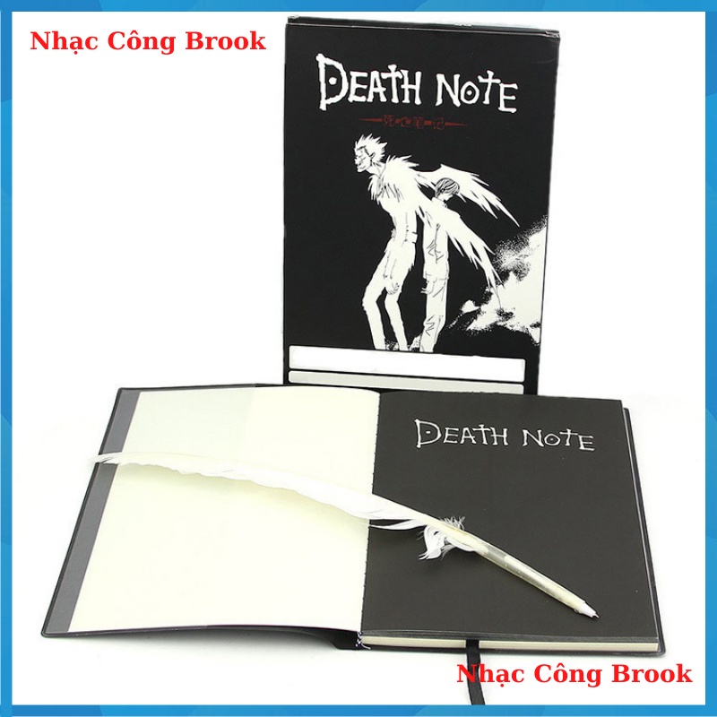 Sổ Tay Ghi Chú Death Note  Anime Manga Bìa Cứng Death Not Tặng Kèm Bút Lông