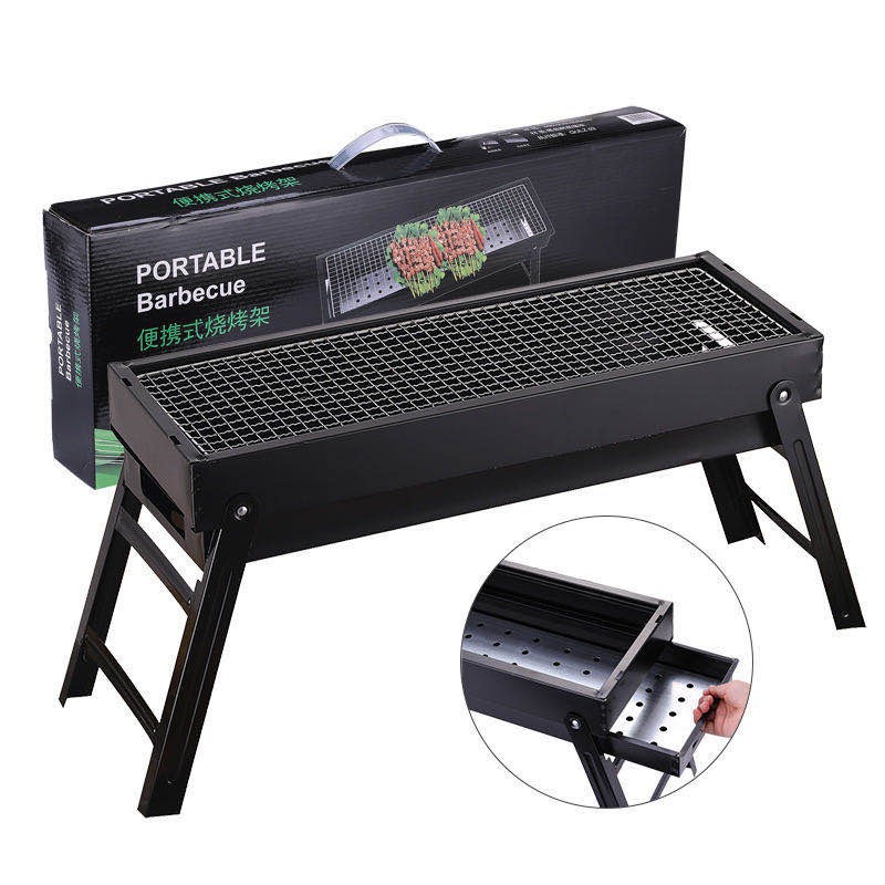 ( Bếp dài ) Bếp Nướng Than Hoa Không Khói Ngoài Trời Cao Cấp- Bếp Nướng BBQ Gọn Nhẹ Sạch Sẽ Thuận Tiện Sử Dụng Du Lịch