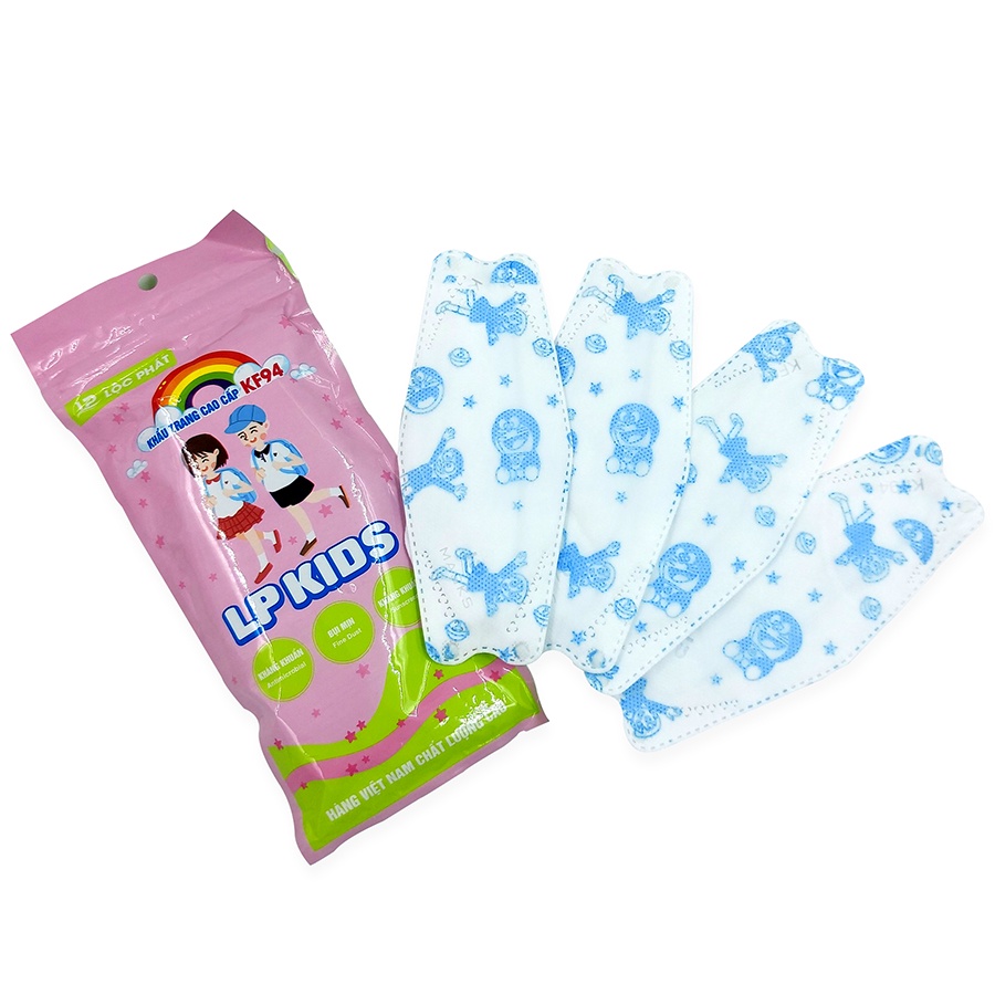 Set Khẩu Trang KF94 Trẻ Em 4D Mask Kids cho trẻ từ 3-12 tuổi, Công Nghệ Hàn Quốc, Kháng Bụi Mịn và Virus - nutivegan