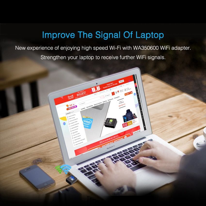 Dầu cắm USB thu tín hiệu wifi mini 600Mbps2.4GHz 5GHz | BigBuy360 - bigbuy360.vn