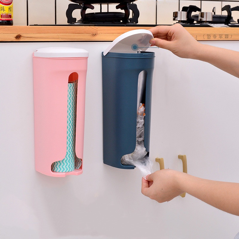 Hộp Đựng Túi Nilon Rác Dán Tường