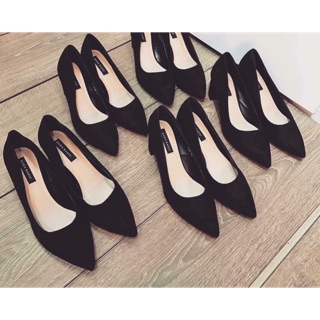 Giầy 5 phân da lộn sịn
