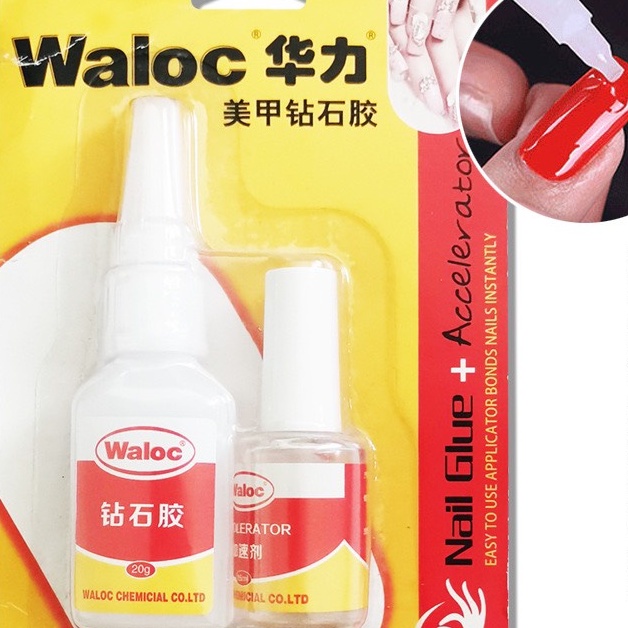 Keo waloc, đính đá, dán móng
