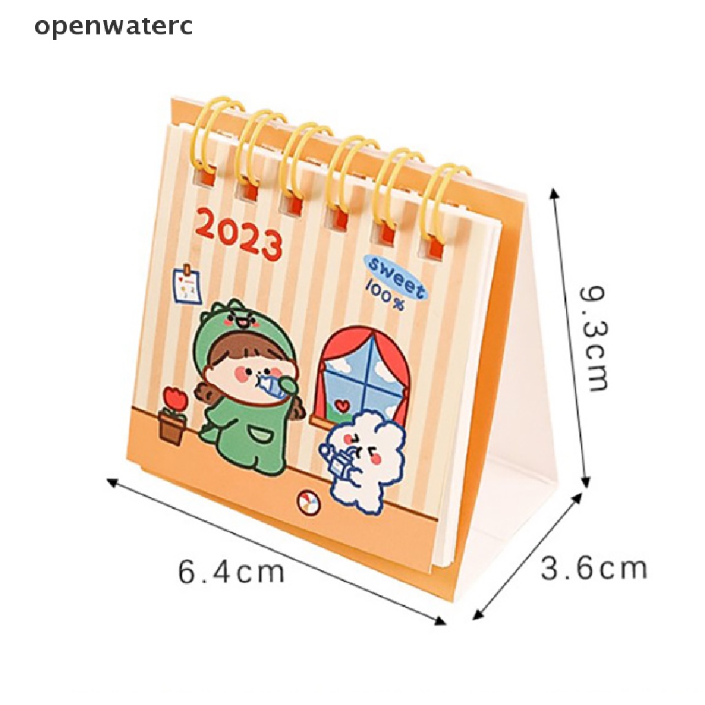Openwaterc Lịch Để Bàn Năm 2023 ins MIni Họa Tiết Thỏ Chó Dễ Thương Để Bàn Lên Kế Hoạch Hàng Ngày vn