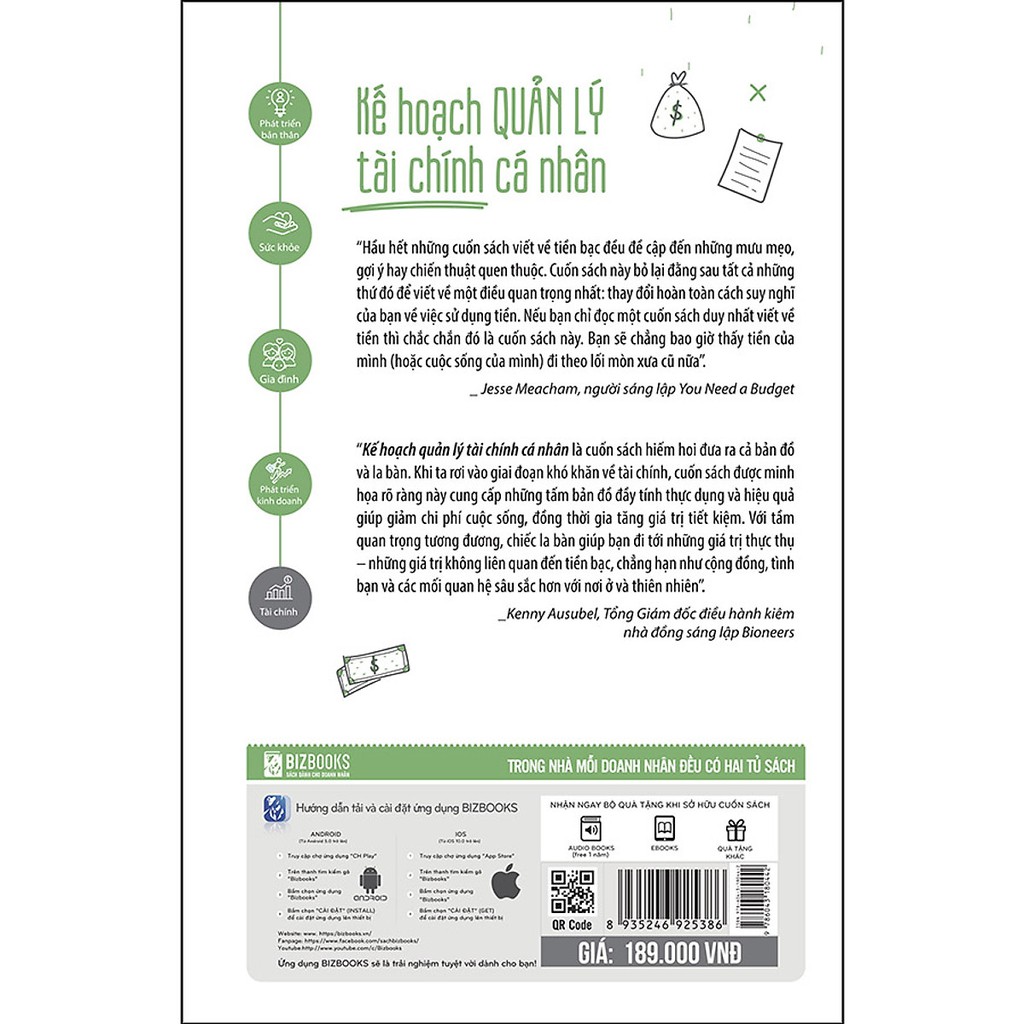 Sách - Kế Hoạch Quản Lý Tài Chính Cá Nhân - "Phương Pháp 9 Bước Để Đặt Được Tự Do Tài Chính"