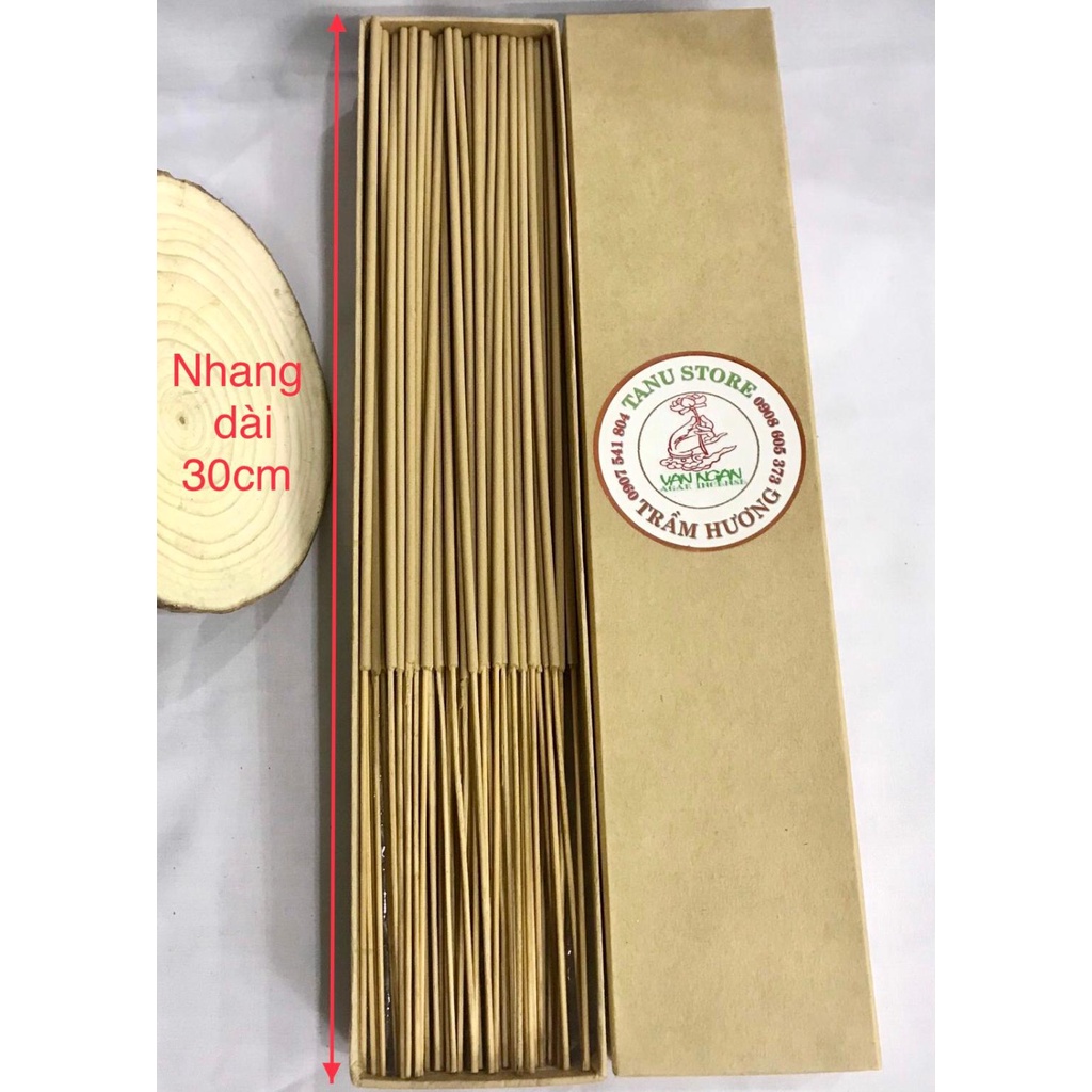 Nhang cây Trầm Hương 30 cm- thơm chuẩn Trầm hương, dâng gia tiên, thanh lọc không khí, tẩy uế hiệu quả- Tanu Store